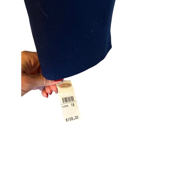 NWT Vintage Talbot's Women's Wool Navy Blue Button Down Career Jacket XL - Picture 7 of 7